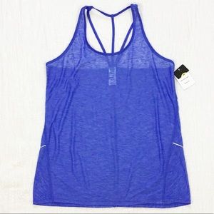 NEW NWT C9 blue purple strappy active workout tank